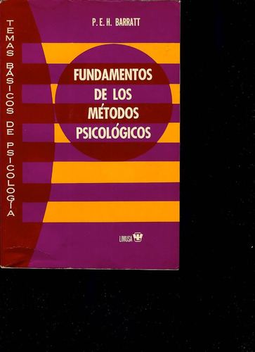 Fundamentos De Los Metodos Psicologicos