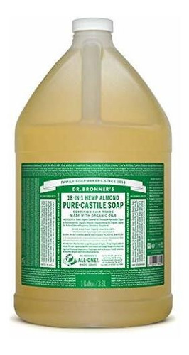 Jabón Líquido Pure-castile Del Dr. Bronner - Almendra, 1