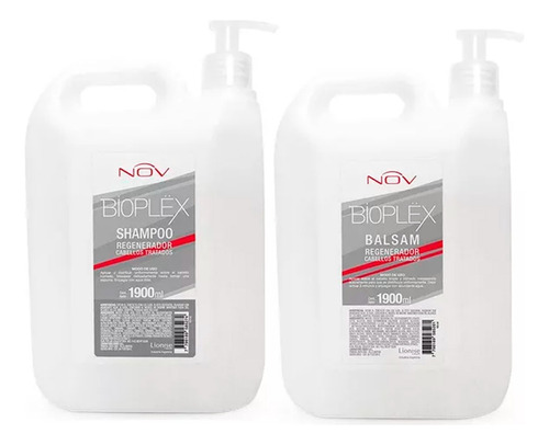 Nov Shampoo + Acondicionador Bioplex Regenerador 1900 Ml