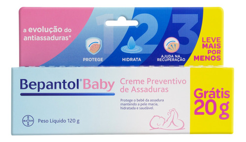 Creme Preventivo de Assaduras Bepantol Baby 120g