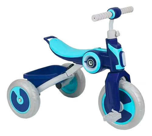 Triciclo Para Niños Musical Y Con Luz Moderno S730 Color Azul