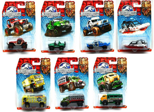 Matchbox Coleccion Jurassic World Pack De 4 Carros Sellados