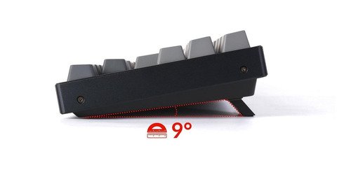 Imagen 2 de 2 de Teclado gamer bluetooth Keychron K8 QWERTY Gateron G Pro Red inglés US color negro con luz blanca