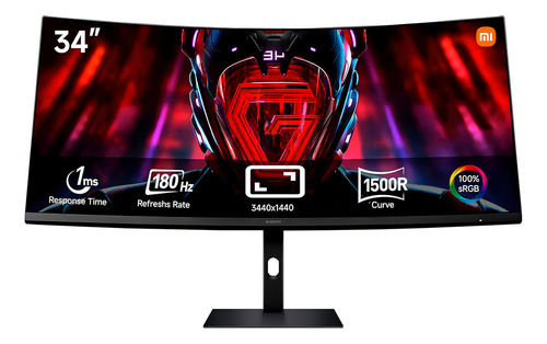 Monitor Xiaomi Gamer Curvo 34 G34wqi Eu // Color Negro