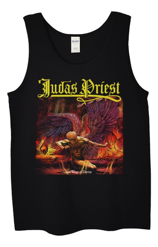 Polera Musculosa Judas Priest Sad Wings Of Metal Abominatron