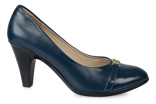 Zapato Reina Mujer Cuero Viale Azul Eco-2415