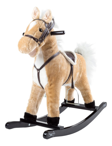 Mecedora Happy Trails De Felpa Con Forma De Animal, Gris/bla