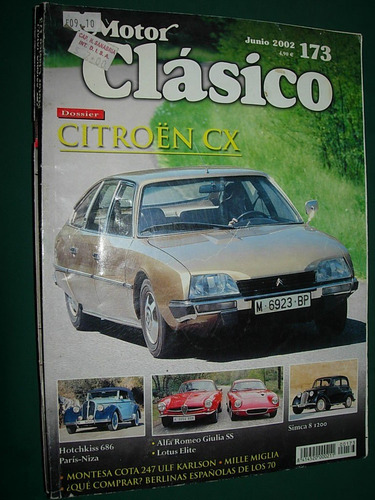 Revista Motor Clasico 173 Citroen Simc Alfa Romeo Hotchkiss