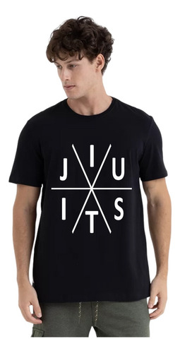 Camiseta Jiu Jitsu Camisa Arte Suave - Masculina 