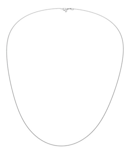Imagen 1 de 10 de Cadena De Plata Ley 925 De 45 Cm Delgada Para Mujer Agálea