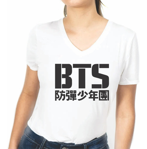 Camiseta Bts Kpop Blanca Calidad 170 Gramos Personalizadas