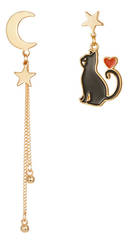 Pendientes Asimétricos G Star Leaf Con Colgante Largo Con Bo