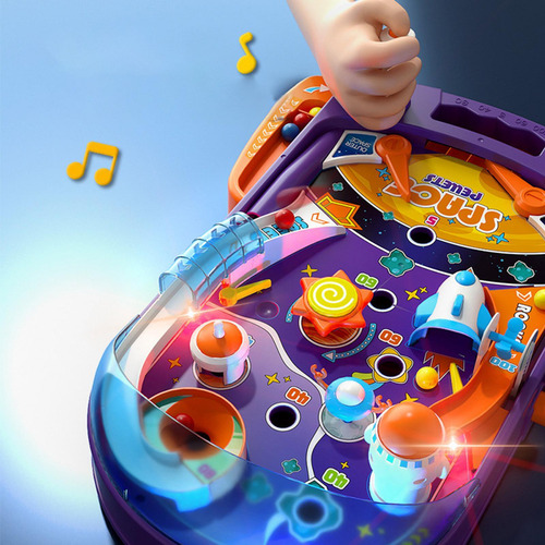 Mesa De Pinball Electrónica Para Niños, Con 52 Bolas