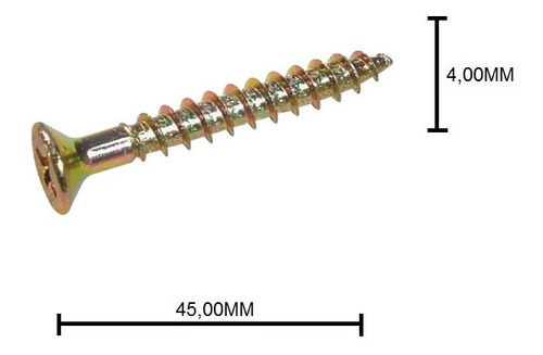 Parafuso Chipboard Chata Phi 4,0 X 45 500 Peças