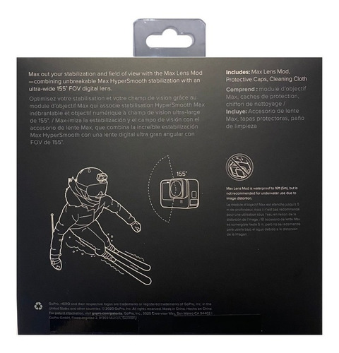 Imagen 4 de 4 de Mod Lente Max Para Camara Gopro Hero9 Black, Estabilizacion