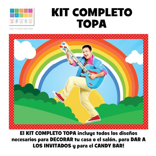 Topa Kit Imprimible Personalizado Con Candy Bar