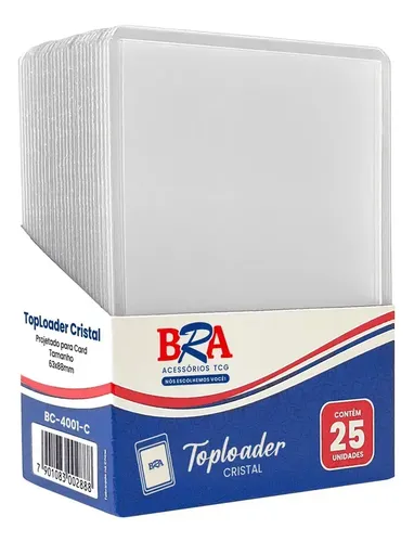 Bra Toploader 25 Un Rígido Pokémon Tcg Magic Lorcana Toploader Bra R