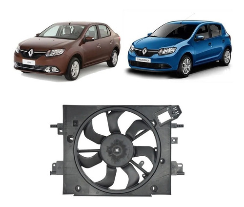 Eletroventilador Renault Logan/sandero/duster Com Defletor