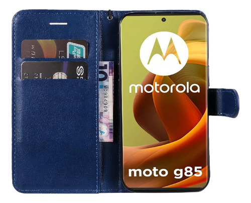 Funda Abatible Para Motorola Moto G85 Cartera De Negocios