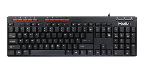 Teclado Multimedia Usb Meetion Mt-k600m Botones De Acceso