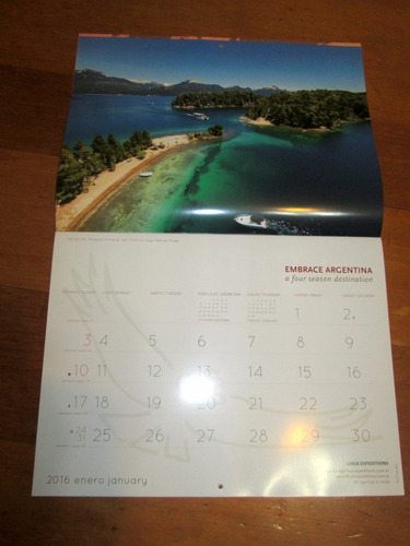 Calendario Argentina 2016 Florian Von Der Fecht Boedo Caba (Usado)