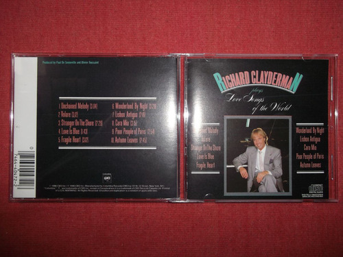 Richard Clayderman Love Songs Of The World Cd Usa 1990 Mdisk