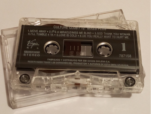 Culture Club Cassette Musical Sin Carátula (ver Descripción)