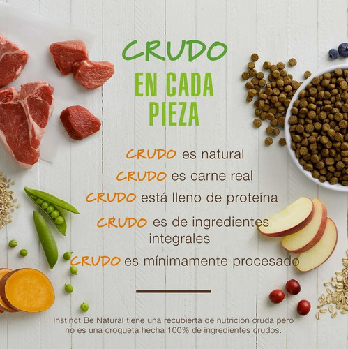 Imagen 5 de 5 de Croquetas Instinct Be Natural Cordero 10.8 Kg Perros Adultos