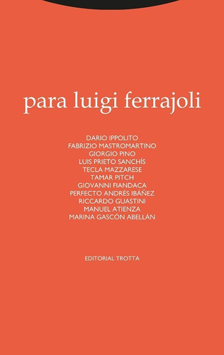 Para Luigi Ferrajoli - Trotta