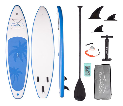 Tabla Paddle Board Feath-r-lite Funwater Inflable Azul Azul Claro