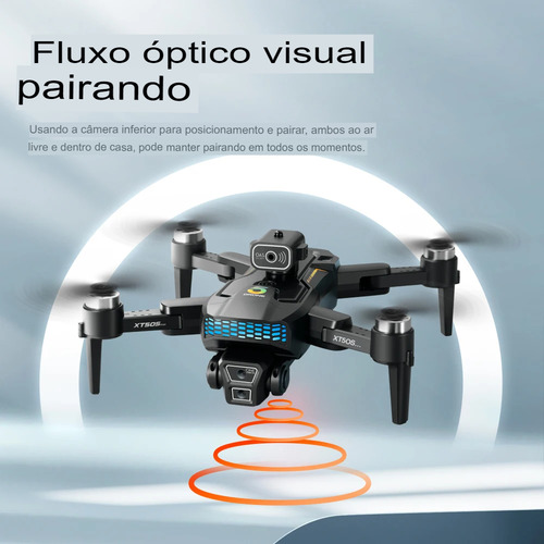 Drone Xt505 Câmera Hd Gps Evita Obstáculos Motor Brushless