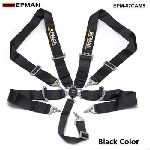 Imagen 3 de 7 de Cintos 5 Puntas Competicion Negro Camlock Epman Apert Rapida