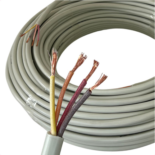 20 Metros Cabo Manga 4 Vias 20 Awg Mais Resistente