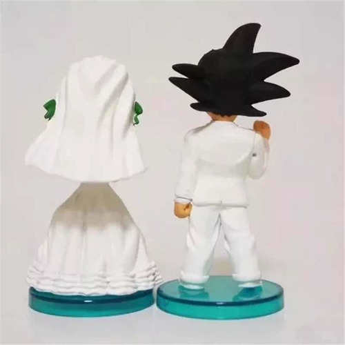 Goku Y Milk Figuras De Boda Para Pastel (Usado)