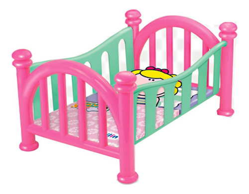 Berço Boneca Bebe Reborn Infantil Grande 47cm Menina