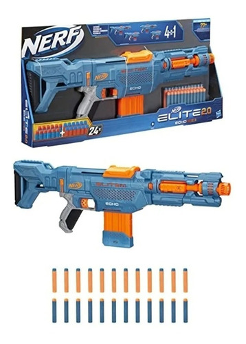Pistola Lanzador Dardo Nerf Elite 2.0 Echo Cs-10 Hasbro