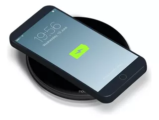 Cargador Inalambrico Samsung iPhone Celular Rapido Noga Q01 Color Negro