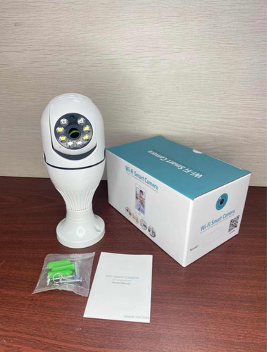 Camara Seguridad Foco Wifi 360 Sensor Audio Altavoz