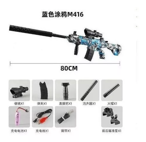 M416 elétrica gel blaster arma arma de brinquedo bola água arma