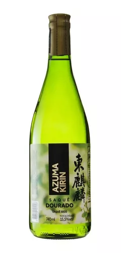 Saquê Azuma Dourado Sake Seco 740ml 12 Unidades