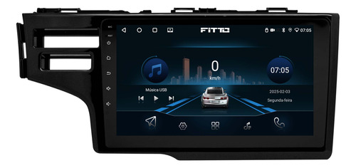 Multimidia Honda Fit Wrv Android 14 2gb 64gb Carplay 9p Qled