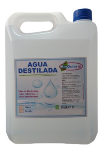 Agua Destilada O Desionizada 4 Litros