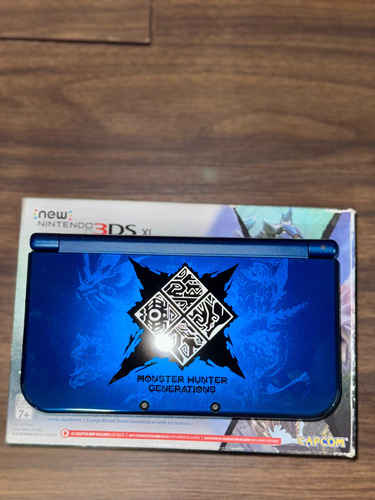 New Nintendo 3ds Xl Monster Hunter G Completo Como Nuevo Azul (Usado)