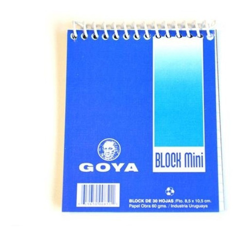 Block Mini Con Espiral 30 Hojas X 2 Unidades