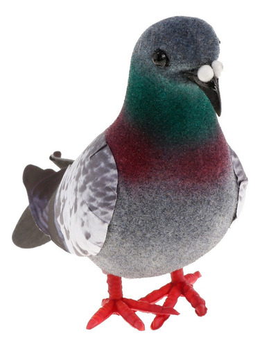 Pombas Realistas Penas Artesanato Artificial Animais Jardim