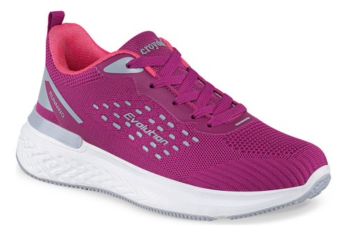 Tenis Wiral Fucsia-gris Para Mujer Croydon