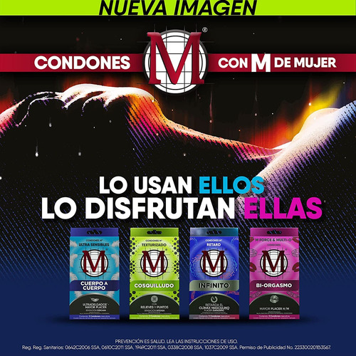 Condones M Texturizados 3 Piezas