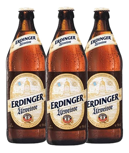 Cerveja Alemã Erdinger Urweisse 500ml (3 Garrafas) Kit