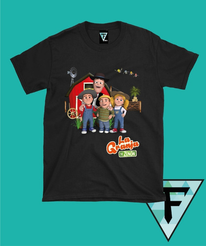 Polera La Granja De Zenón, Zenón Y Animales  Algodón Unisex