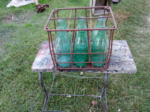 Antiguo Casillero De 6 Botellas Conaprole (Usado)